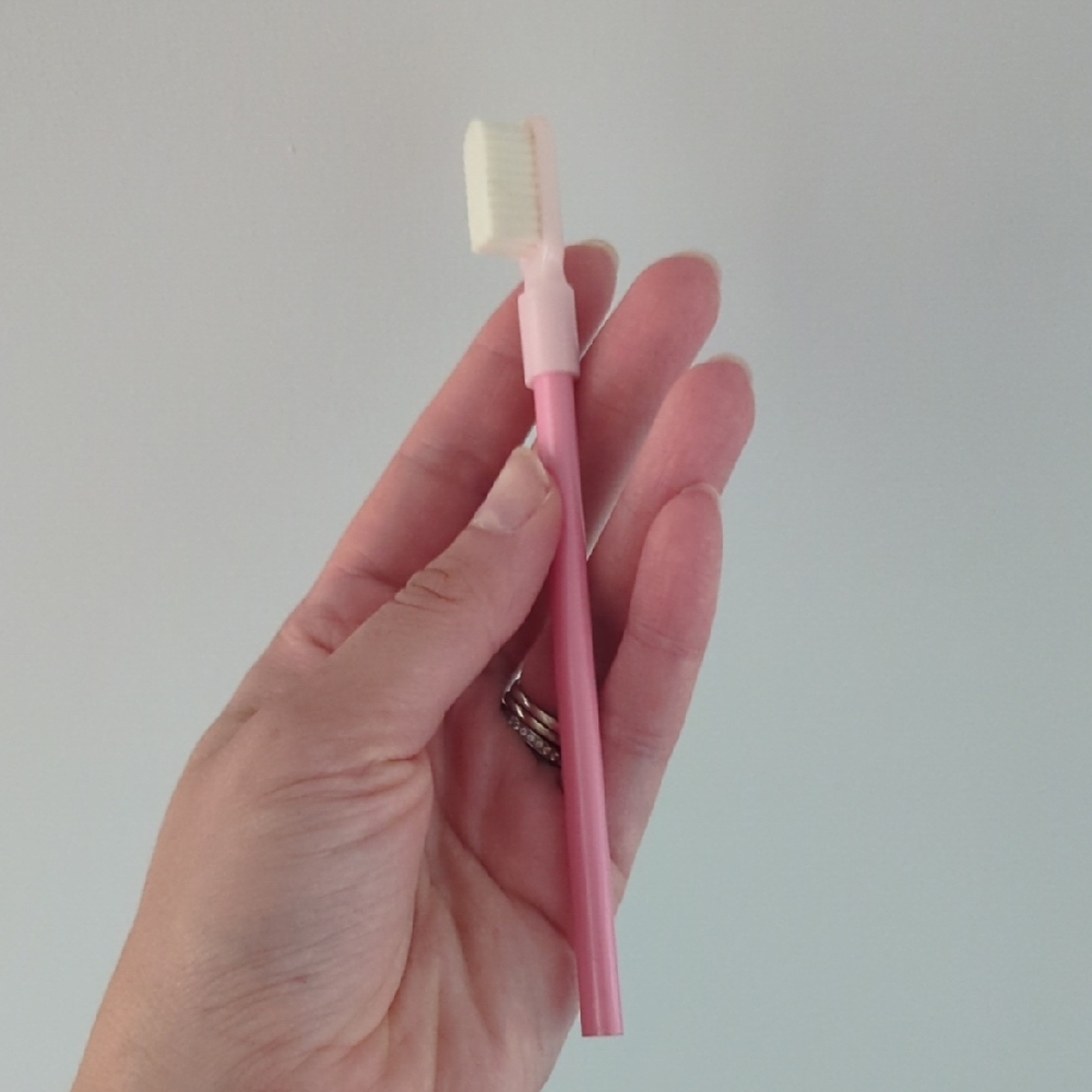 Pink Toothbrush Pencil with White Bristles Eraser